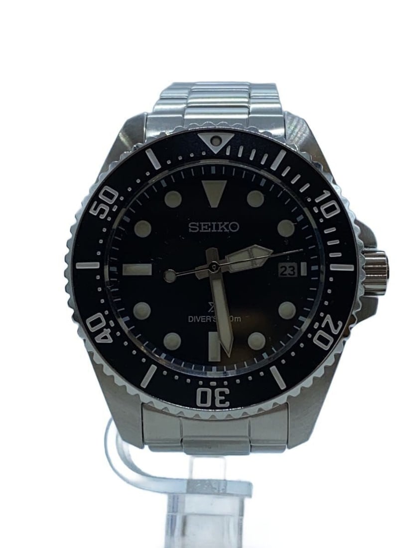 Seiko Prospex solar diver men's stainless steel wristwatch (1 of 6)