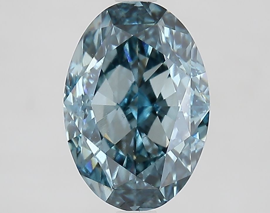 Loose Diamond - OVAL 3.23ct Fancy Intense Greenish Blue VS1: Loose Diamond - OVAL 3.23ct Fancy Intense Greenish Blue VS1 Source: This is a real non-mined Diamond that has been grown in a lab Shape: OVAL Carats: 3.23 Color: Fancy Intense Greenish Blue Certificat