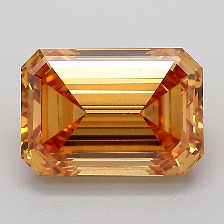 Loose Diamond - EMERALD 2.1ct Fancy Light Brownish Yellow VS1: Loose Diamond - EMERALD 2.1ct Fancy Light Brownish Yellow VS1 Source: This is a real non-mined Diamond that has been grown in a lab Shape: EMERALD Carats: 2.1 Color: Fancy Light Brownish Yellow Certif