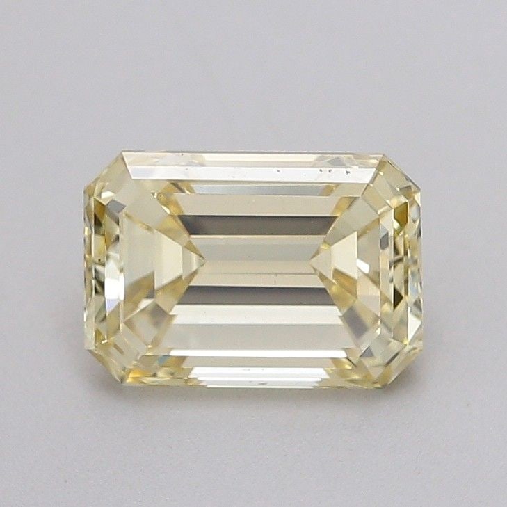 Loose Diamond - EMERALD 2.03ct Fancy Light Yellow VS1: Loose Diamond - EMERALD 2.03ct Fancy Light Yellow VS1 Source: This is a real non-mined Diamond that has been grown in a lab Shape: EMERALD Carats: 2.03 Color: Fancy Light Yellow Certification: IGI Vid