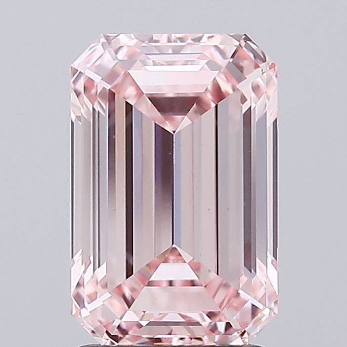 Loose Diamond - EMERALD 2.23ct Fancy Intense Pink VVS2: Loose Diamond - EMERALD 2.23ct Fancy Intense Pink VVS2 Source: This is a real non-mined Diamond that has been grown in a lab Shape: EMERALD Carats: 2.23 Color: Fancy Intense Pink Certification: IGI Vi