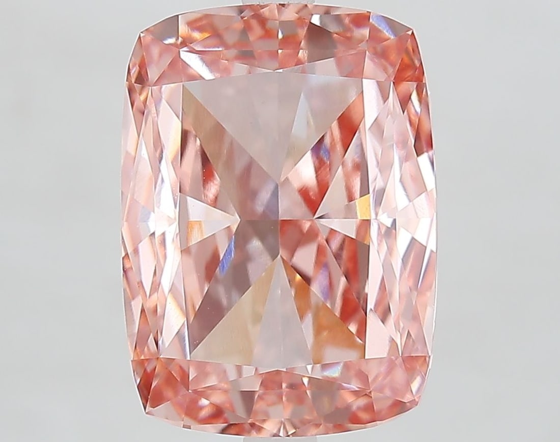 Loose Diamond - CUSHION MODIFIED 7.45ct Fancy Vivid Pink VVS2: Loose Diamond - CUSHION MODIFIED 7.45ct Fancy Vivid Pink VVS2 Source: This is a real non-mined Diamond that has been grown in a lab Shape: CUSHION MODIFIED Carats: 7.45 Color: Fancy Vivid Pink Certifi