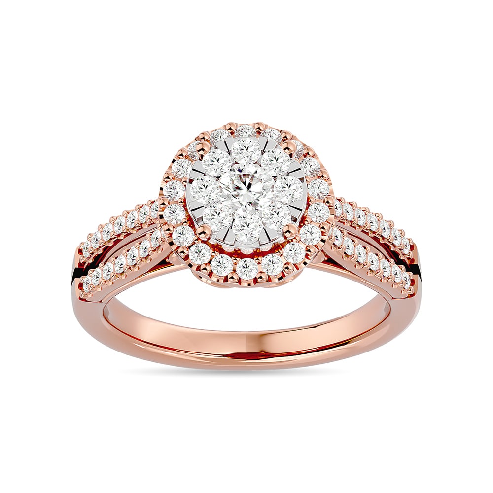 Diamond 3/4 Ct.tw Engagement Ring in 14K Rose Gold (1 of 4)