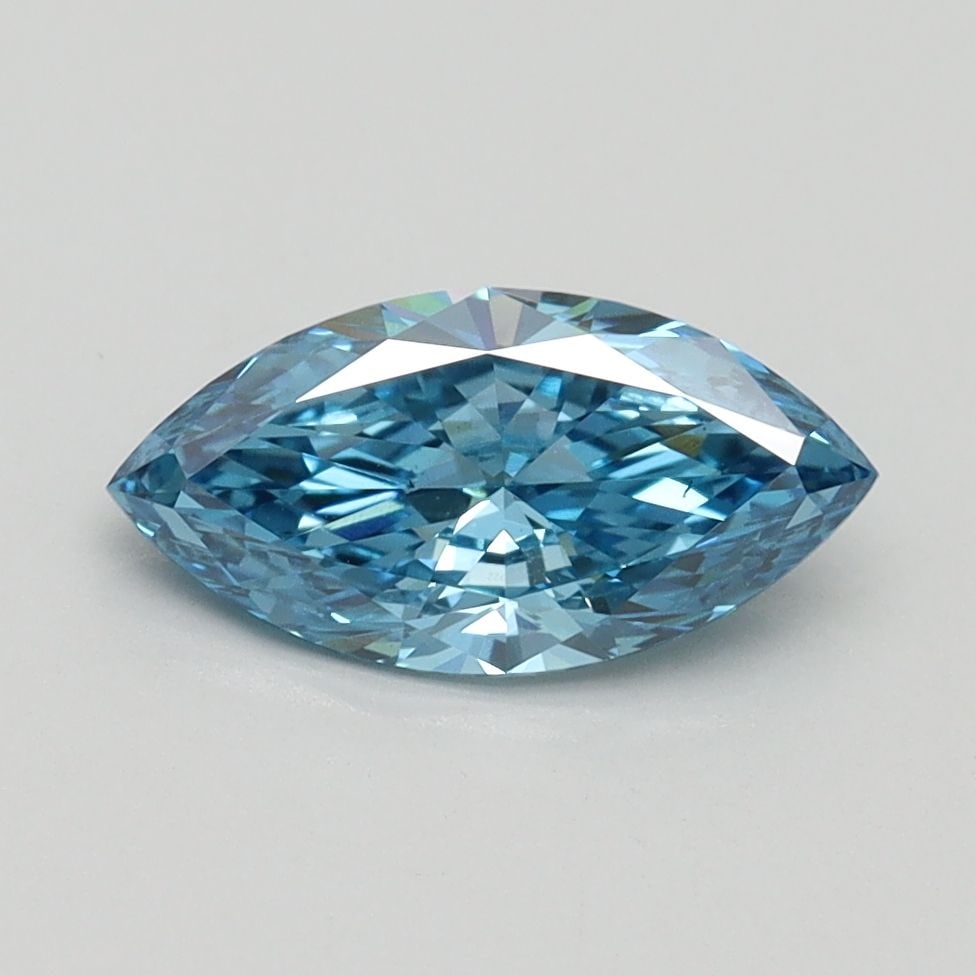 Loose Diamond - MARQUISE 1.0ct Fancy Vivid Blue VS2: Loose Diamond - MARQUISE 1.0ct Fancy Vivid Blue VS2 Source: This is a real non-mined Diamond that has been grown in a lab Shape: MARQUISE Carats: 1.0 Color: Fancy Vivid Blue Certification: IGI Video: