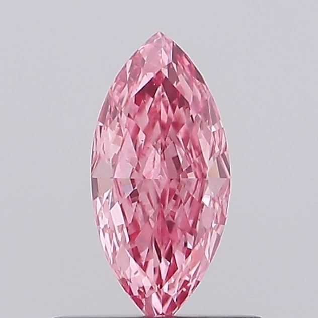 Loose Diamond - MARQUISE 0.53ct Fancy Vivid Pink VS2: Loose Diamond - MARQUISE 0.53ct Fancy Vivid Pink VS2 Source: This is a real non-mined Diamond that has been grown in a lab Shape: MARQUISE Carats: 0.53 Color: Fancy Vivid Pink Certification: NONE