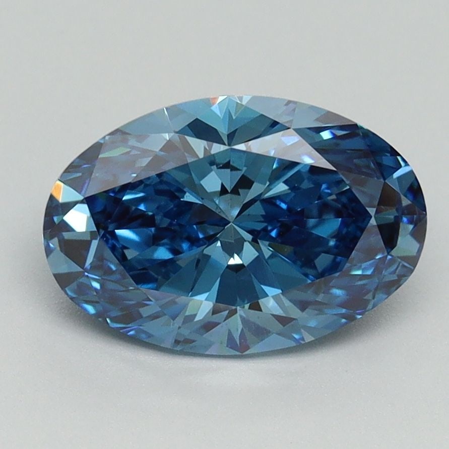 Loose Diamond - OVAL 2.06ct Fancy Vivid Blue VS1: Loose Diamond - OVAL 2.06ct Fancy Vivid Blue VS1 Source: This is a real non-mined Diamond that has been grown in a lab Shape: OVAL Carats: 2.06 Color: Fancy Vivid Blue Certification: IGI Video: Video