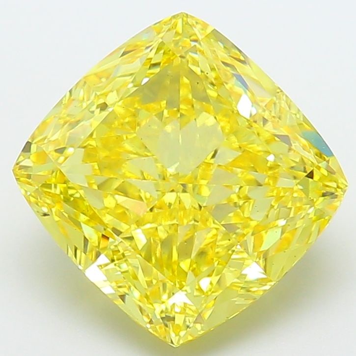 Loose Diamond - CUSHION MODIFIED 9.16ct Fancy Vivid Yellow VS1: Loose Diamond - CUSHION MODIFIED 9.16ct Fancy Vivid Yellow VS1 Source: This is a real non-mined Diamond that has been grown in a lab Shape: CUSHION MODIFIED Carats: 9.16 Color: Fancy Vivid Yellow Cert