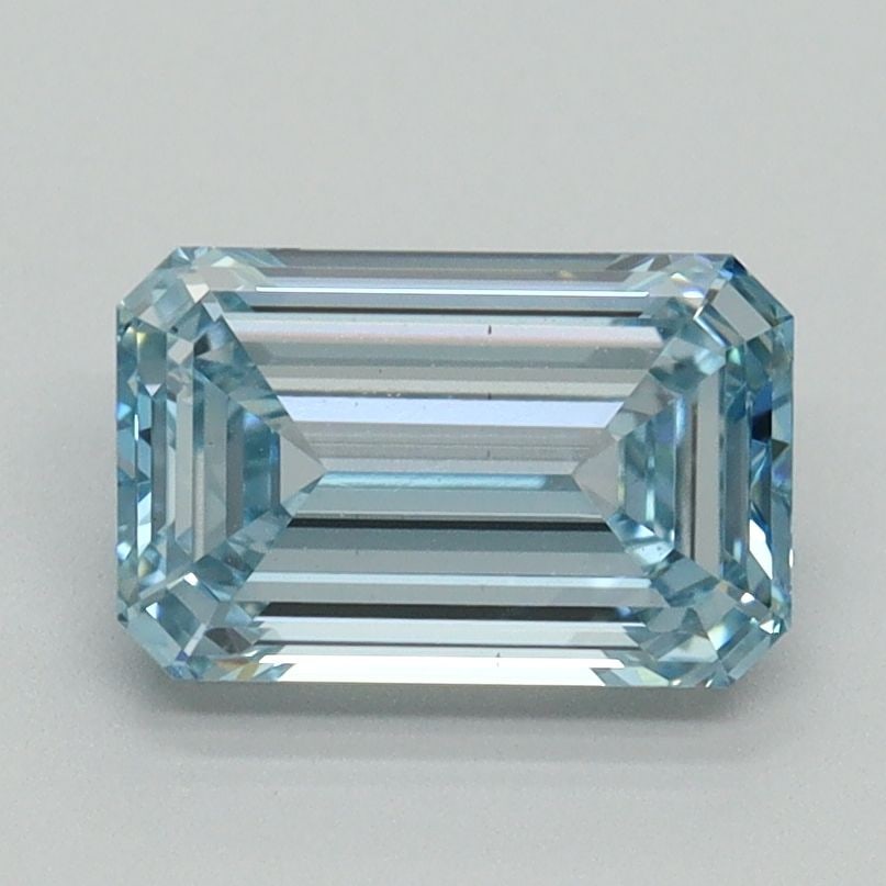 Loose Diamond - EMERALD 1.54ct Fancy Intense Blue VS1: Loose Diamond - EMERALD 1.54ct Fancy Intense Blue VS1 Source: This is a real non-mined Diamond that has been grown in a lab Shape: EMERALD Carats: 1.54 Color: Fancy Intense Blue Certification: IGI Vid