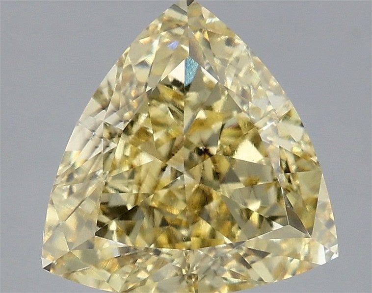 Loose Diamond - TRIANGULAR 3.57ct Fancy Intense Yellow SI1: Loose Diamond - TRIANGULAR 3.57ct Fancy Intense Yellow SI1 Source: This is a real non-mined Diamond that has been grown in a lab Shape: TRIANGULAR Carats: 3.57 Color: Fancy Intense Yellow Certificatio