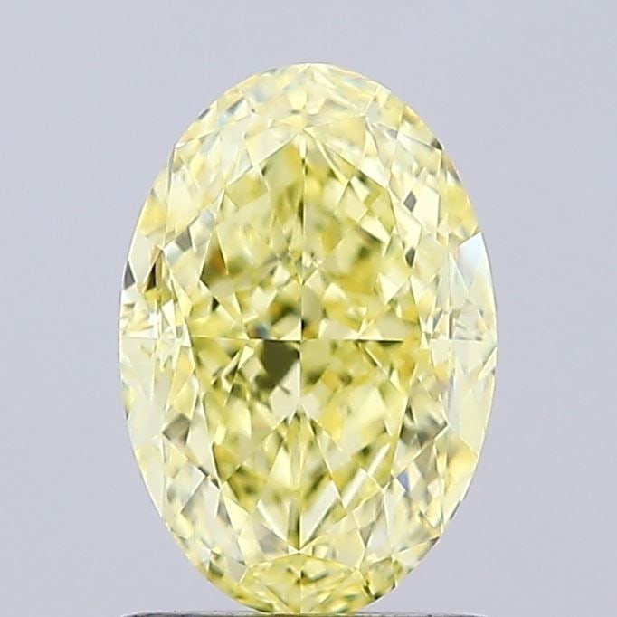 Loose Diamond - OVAL 1.3ct Fancy Intense Yellow VVS2: Loose Diamond - OVAL 1.3ct Fancy Intense Yellow VVS2 Source: This is a real non-mined Diamond that has been grown in a lab Shape: OVAL Carats: 1.3 Color: Fancy Intense Yellow Certification: IGI Video: