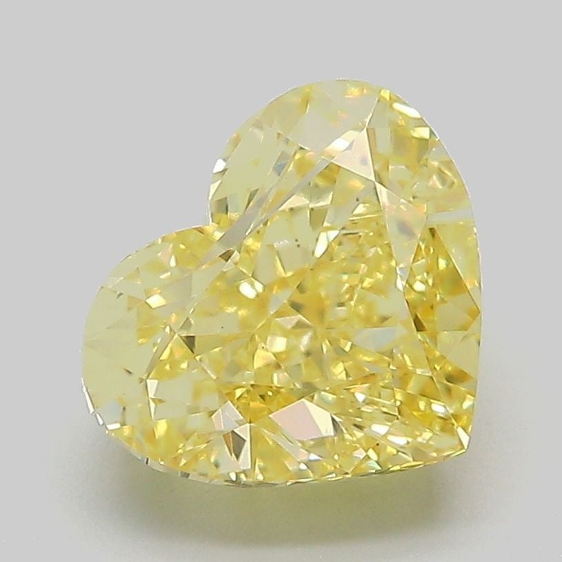 Loose Diamond - HEART 3.04ct Fancy Intense Yellow VVS2: Loose Diamond - HEART 3.04ct Fancy Intense Yellow VVS2 Source: This is a real non-mined Diamond that has been grown in a lab Shape: HEART Carats: 3.04 Color: Fancy Intense Yellow Certification: IGI Vi