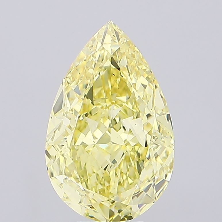 Loose Diamond - PEAR 7.47ct Fancy Intense Yellow VS2: Loose Diamond - PEAR 7.47ct Fancy Intense Yellow VS2 Source: This is a real non-mined Diamond that has been grown in a lab Shape: PEAR Carats: 7.47 Color: Fancy Intense Yellow Certification: IGI The D