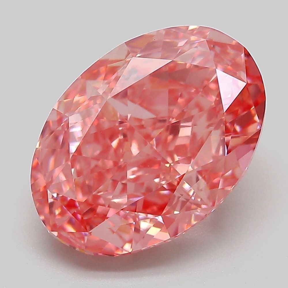 Loose Diamond - OVAL 6.22ct Fancy Vivid Pink VVS2: Loose Diamond - OVAL 6.22ct Fancy Vivid Pink VVS2 Source: This is a real non-mined Diamond that has been grown in a lab Shape: OVAL Carats: 6.22 Color: Fancy Vivid Pink Certification: IGI Video: