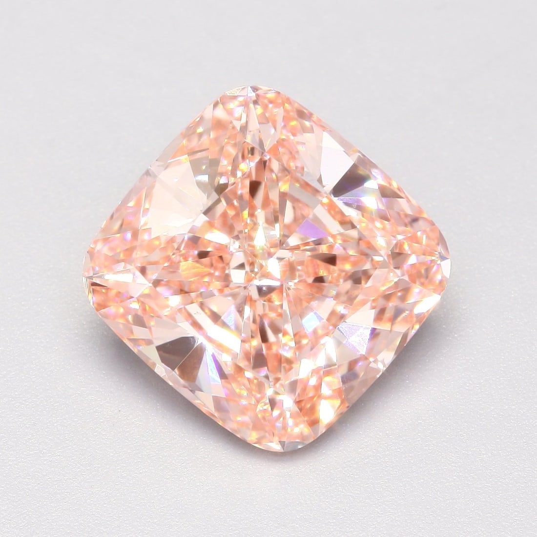 Loose Diamond - CUSHION MODIFIED 5.02ct Fancy Vivid Pink VVS2: Loose Diamond - CUSHION MODIFIED 5.02ct Fancy Vivid Pink VVS2 Source: This is a real non-mined Diamond that has been grown in a lab Shape: CUSHION MODIFIED Carats: 5.02 Color: Fancy Vivid Pink Certifi