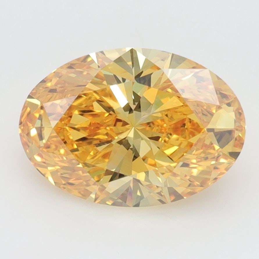 Loose Diamond - OVAL 2.37ct Fancy Vivid Yellow VVS1: Loose Diamond - OVAL 2.37ct Fancy Vivid Yellow VVS1 Source: This is a real non-mined Diamond that has been grown in a lab Shape: OVAL Carats: 2.37 Color: Fancy Vivid Yellow Certification: IGI Video: