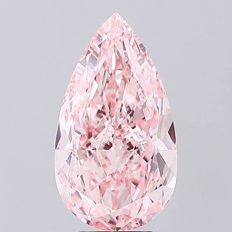 Loose Diamond - PEAR 6.05ct Fancy Vivid Pink VVS2: Loose Diamond - PEAR 6.05ct Fancy Vivid Pink VVS2 Source: This is a real non-mined Diamond that has been grown in a lab Shape: PEAR Carats: 6.05 Color: Fancy Vivid Pink Certification: IGI Video: