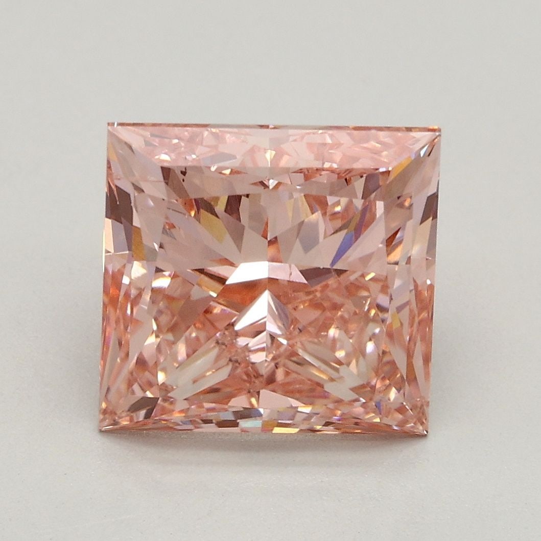 Loose Diamond - PRINCESS 3.04ct Fancy Intense Pink SI1: Loose Diamond - PRINCESS 3.04ct Fancy Intense Pink SI1 Source: This is a real non-mined Diamond that has been grown in a lab Shape: PRINCESS Carats: 3.04 Color: Fancy Intense Pink Certification: IGI V
