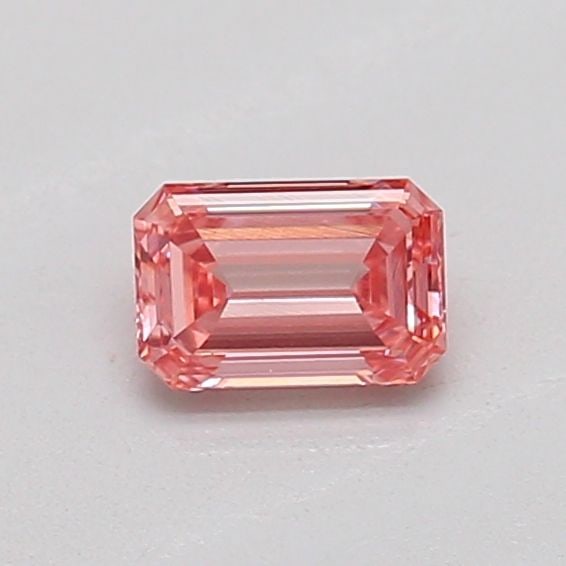 Loose Diamond - EMERALD 0.23ct Fancy Vivid Pink VVS2: Loose Diamond - EMERALD 0.23ct Fancy Vivid Pink VVS2 Source: This is a real non-mined Diamond that has been grown in a lab Shape: EMERALD Carats: 0.23 Color: Fancy Vivid Pink Certification: IGI The Di