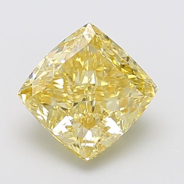 Loose Diamond - CUSHION MODIFIED 3.04ct Fancy Intense Yellow VS1: Loose Diamond - CUSHION MODIFIED 3.04ct Fancy Intense Yellow VS1 Source: This is a real non-mined Diamond that has been grown in a lab Shape: CUSHION MODIFIED Carats: 3.04 Color: Fancy Intense Yellow 