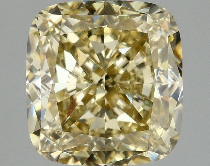 Loose Diamond - CUSHION MODIFIED 3.05ct Fancy Intense Yellow VS1: Loose Diamond - CUSHION MODIFIED 3.05ct Fancy Intense Yellow VS1 Source: This is a real non-mined Diamond that has been grown in a lab Shape: CUSHION MODIFIED Carats: 3.05 Color: Fancy Intense Yellow 