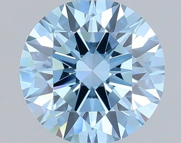 Ideal Loose Diamond - ROUND 1.01ct Fancy Vivid Blue VVS2: Ideal Loose Diamond - ROUND 1.01ct Fancy Vivid Blue VVS2 Source: This is a real non-mined Diamond that has been grown in a lab Shape: ROUND Carats: 1.01 Color: Fancy Vivid Blue Certification: IGI Vide