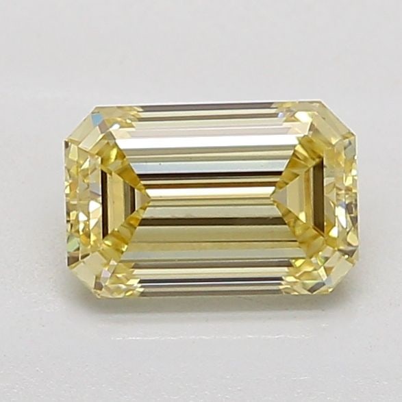 Loose Diamond - EMERALD 1.01ct Fancy Yellow VS1: Loose Diamond - EMERALD 1.01ct Fancy Yellow VS1 Source: This is a real non-mined Diamond that has been grown in a lab Shape: EMERALD Carats: 1.01 Color: Fancy Yellow Certification: IGI Video: