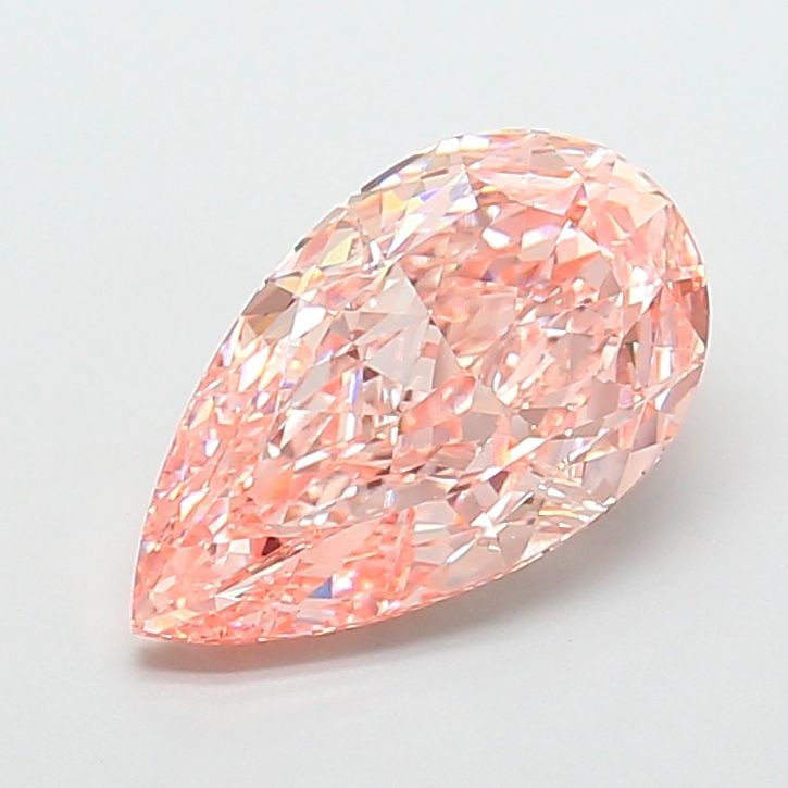 Loose Diamond - PEAR 6.19ct Fancy Intense Pink VVS2: Loose Diamond - PEAR 6.19ct Fancy Intense Pink VVS2 Source: This is a real non-mined Diamond that has been grown in a lab Shape: PEAR Carats: 6.19 Color: Fancy Intense Pink Certification: IGI Video: