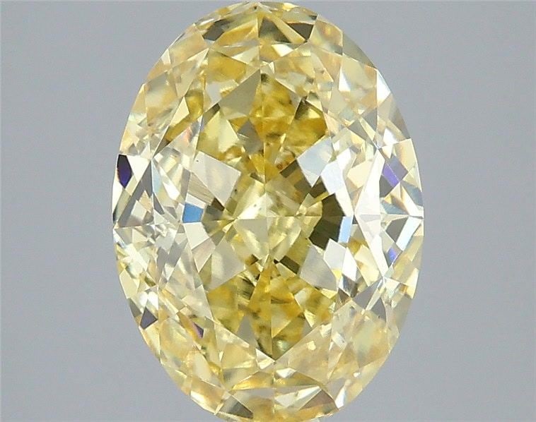 Loose Diamond - OVAL 3.58ct Fancy Intense Yellow VS1: Loose Diamond - OVAL 3.58ct Fancy Intense Yellow VS1 Source: This is a real non-mined Diamond that has been grown in a lab Shape: OVAL Carats: 3.58 Color: Fancy Intense Yellow Certification: IGI Video