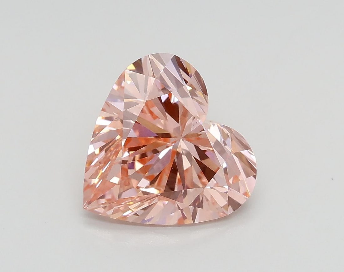 Loose Diamond - HEART 1.87ct Fancy Intense Pink VS1: Loose Diamond - HEART 1.87ct Fancy Intense Pink VS1 Source: This is a real non-mined Diamond that has been grown in a lab Shape: HEART Carats: 1.87 Color: Fancy Intense Pink Certification: IGI Video: