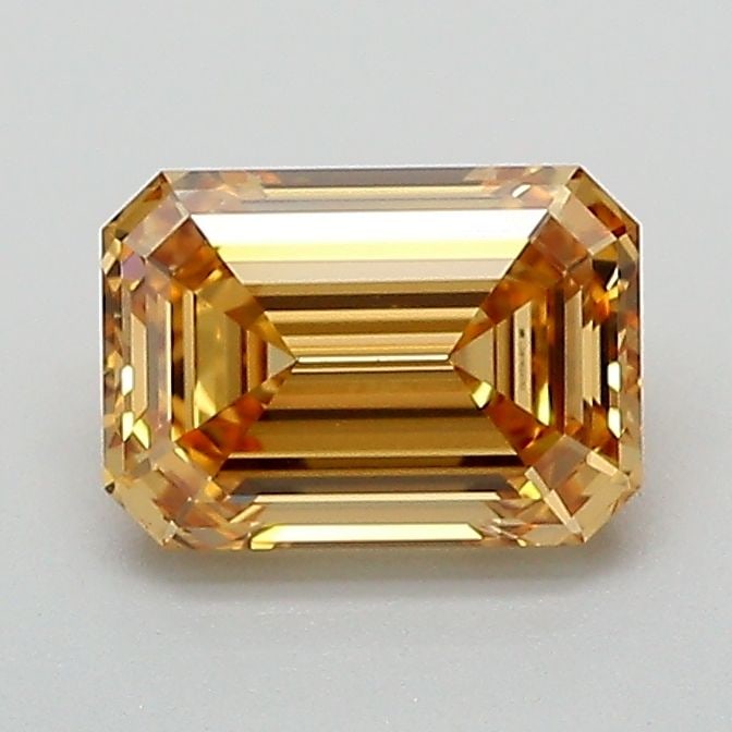 Loose Diamond - EMERALD 1.07ct Fancy Light Yellowish Brown VS1: Loose Diamond - EMERALD 1.07ct Fancy Light Yellowish Brown VS1 Source: This is a real non-mined Diamond that has been grown in a lab Shape: EMERALD Carats: 1.07 Color: Fancy Light Yellowish Brown Cert