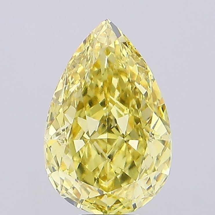 Loose Diamond - PEAR 10.63ct Fancy Intense Yellow VS1: Loose Diamond - PEAR 10.63ct Fancy Intense Yellow VS1 Source: This is a real non-mined Diamond that has been grown in a lab Shape: PEAR Carats: 10.63 Color: Fancy Intense Yellow Certification: IGI The