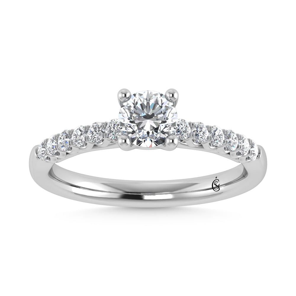 10K White Gold Lab Grown Diamond 3/4 Ct.Tw. Engagement Ring: 10K White Gold Lab Grown Diamond 3/4 Ct.Tw. Engagement Ring 10K White Gold Labgrown Diamond 3/4 Ct.Tw. Engagement Ring 10k White Gold Stone Color: D-f Stone Clarity: Vs Each ring is presented in stand
