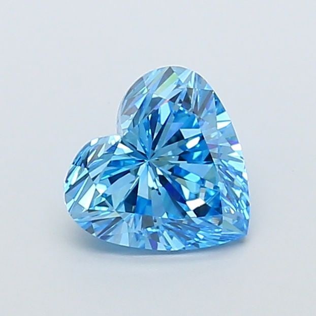 Loose Diamond - HEART 2.01ct Fancy Vivid Blue VS2: Loose Diamond - HEART 2.01ct Fancy Vivid Blue VS2 Source: This is a real non-mined Diamond that has been grown in a lab Shape: HEART Carats: 2.01 Color: Fancy Vivid Blue Certification: IGI Video: