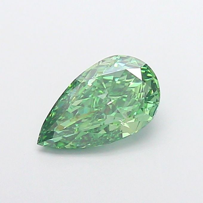 Loose Diamond - PEAR 1.07ct Fancy Vivid Green VVS2: Loose Diamond - PEAR 1.07ct Fancy Vivid Green VVS2 Source: This is a real non-mined Diamond that has been grown in a lab Shape: PEAR Carats: 1.07 Color: Fancy Vivid Green Certification: IGI Video: