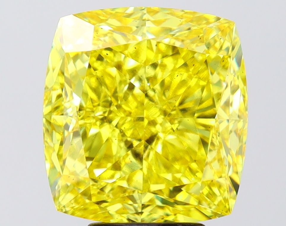 Loose Diamond - CUSHION MODIFIED 7.11ct Fancy Vivid Yellow VS2: Loose Diamond - CUSHION MODIFIED 7.11ct Fancy Vivid Yellow VS2 Source: This is a real non-mined Diamond that has been grown in a lab Shape: CUSHION MODIFIED Carats: 7.11 Color: Fancy Vivid Yellow Cert