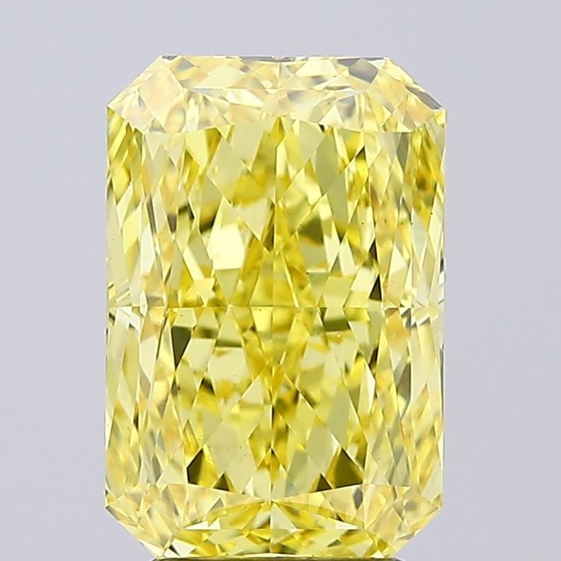 Loose Diamond - RADIANT 4.01ct Fancy Vivid Yellow VS2: Loose Diamond - RADIANT 4.01ct Fancy Vivid Yellow VS2 Source: This is a real non-mined Diamond that has been grown in a lab Shape: RADIANT Carats: 4.01 Color: Fancy Vivid Yellow Certification: IGI Vid