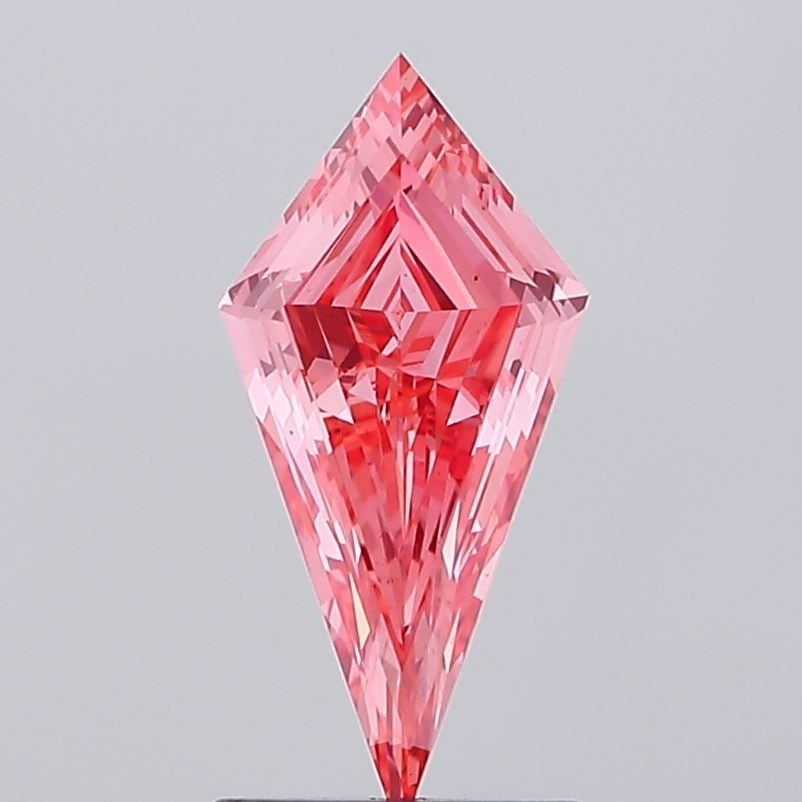 Loose Diamond - KITE 1.04ct Fancy Vivid Pink VS1: Loose Diamond - KITE 1.04ct Fancy Vivid Pink VS1 Source: This is a real non-mined Diamond that has been grown in a lab Shape: KITE Carats: 1.04 Color: Fancy Vivid Pink Certification: IGI The Diamond D