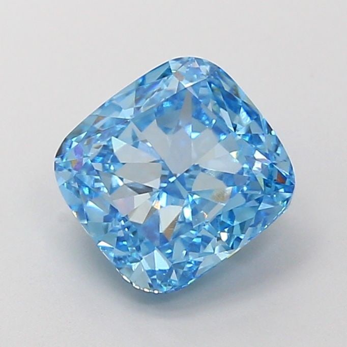Loose Diamond - CUSHION MODIFIED 2.51ct Fancy Vivid Blue VVS1: Loose Diamond - CUSHION MODIFIED 2.51ct Fancy Vivid Blue VVS1 Source: This is a real non-mined Diamond that has been grown in a lab Shape: CUSHION MODIFIED Carats: 2.51 Color: Fancy Vivid Blue