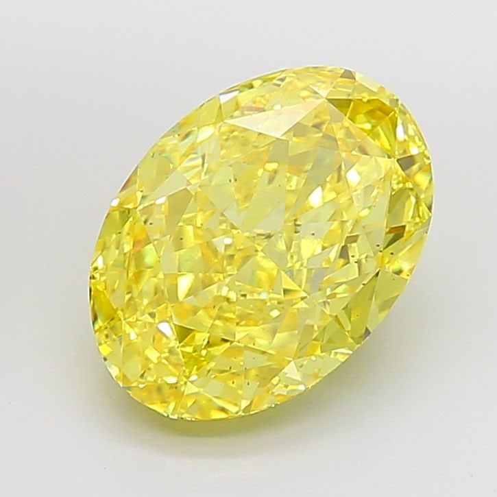 Loose Diamond - OVAL 9.32ct Fancy Vivid Yellow VS2: Loose Diamond - OVAL 9.32ct Fancy Vivid Yellow VS2 Source: This is a real non-mined Diamond that has been grown in a lab Shape: OVAL Carats: 9.32 Color: Fancy Vivid Yellow Certification: IGI Video: