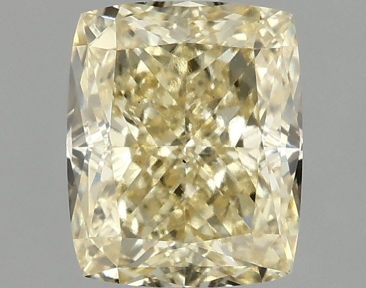 Loose Diamond - CUSHION MODIFIED 1.93ct Fancy Intense Yellow VS1: Loose Diamond - CUSHION MODIFIED 1.93ct Fancy Intense Yellow VS1 Source: This is a real non-mined Diamond that has been grown in a lab Shape: CUSHION MODIFIED Carats: 1.93 Color: Fancy Intense Yellow 