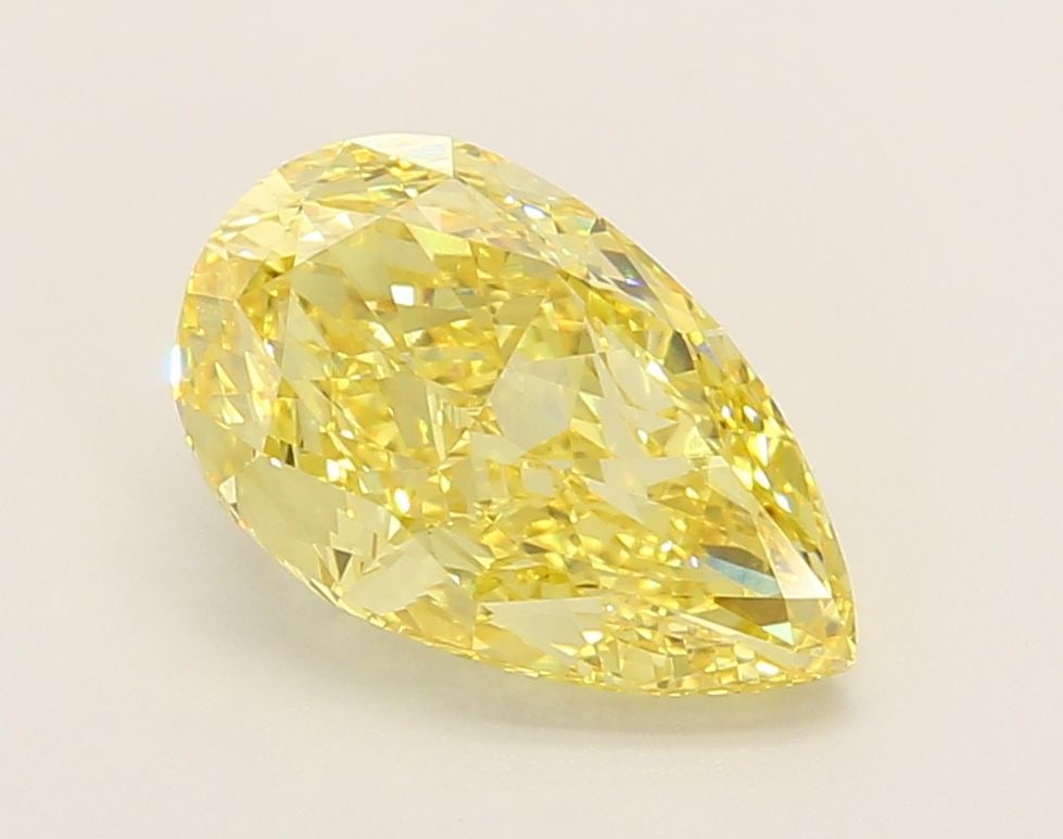 Loose Diamond - PEAR 3.04ct Fancy Intense Yellow VVS2: Loose Diamond - PEAR 3.04ct Fancy Intense Yellow VVS2 Source: This is a real non-mined Diamond that has been grown in a lab Shape: PEAR Carats: 3.04 Color: Fancy Intense Yellow Certification: IGI Vide