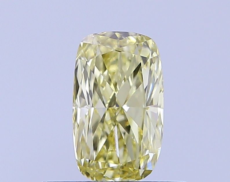 Loose Diamond - CUSHION MODIFIED 0.51ct Fancy Yellow VS1: Loose Diamond - CUSHION MODIFIED 0.51ct Fancy Yellow VS1 Source: This is a real non-mined Diamond that has been grown in a lab Shape: CUSHION MODIFIED Carats: 0.51 Color: Fancy Yellow Certification: I