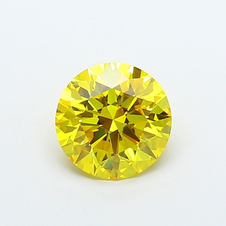 Ideal Loose Diamond - ROUND 2.14ct Fancy Vivid Yellow VVS2: Ideal Loose Diamond - ROUND 2.14ct Fancy Vivid Yellow VVS2 Source: This is a real non-mined Diamond that has been grown in a lab Shape: ROUND Carats: 2.14 Color: Fancy Vivid Yellow Certification: IGI 
