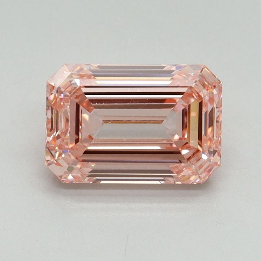 Loose Diamond - EMERALD 1.8ct Fancy Vivid Pink VVS2: Loose Diamond - EMERALD 1.8ct Fancy Vivid Pink VVS2 Source: This is a real non-mined Diamond that has been grown in a lab Shape: EMERALD Carats: 1.8 Color: Fancy Vivid Pink Certification: IGI Video: