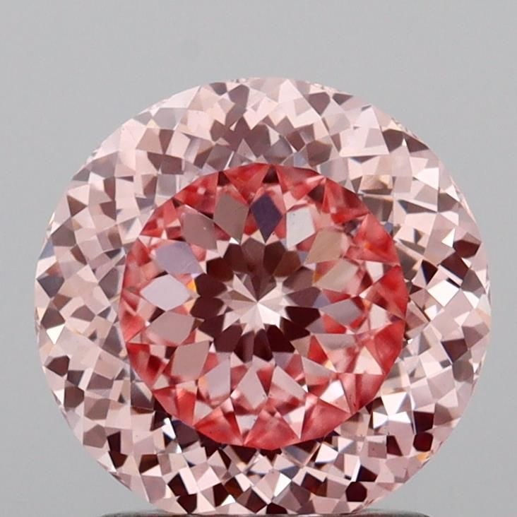 Loose Diamond - ROUND 1.54ct Fancy Vivid Pink VS1: Loose Diamond - ROUND 1.54ct Fancy Vivid Pink VS1 Source: This is a real non-mined Diamond that has been grown in a lab Shape: ROUND Carats: 1.54 Color: Fancy Vivid Pink Certification: IGI Video: