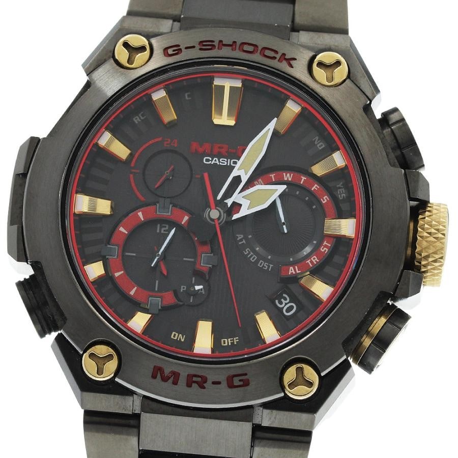 Casio G-SHOCK MR-G Akazonae Titanium Solar Watch MRG-B2000B-1A4JR: Casio G-SHOCK MR-G Akazonae Titanium Solar Watch MRG-B2000B-1A4JR Pre-owned Casio G-SHOCK MR-G Akazonae men's wristwatch with solar radio-controlled movement and multi-function display. This Japan-mad