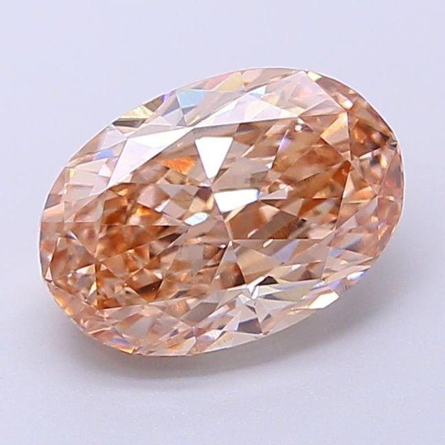 Loose Diamond - OVAL 2.02ct Fancy Light Brown VVS2: Loose Diamond - OVAL 2.02ct Fancy Light Brown VVS2 Source: This is a real non-mined Diamond that has been grown in a lab Shape: OVAL Carats: 2.02 Color: Fancy Light Brown Certification: IGI Video: