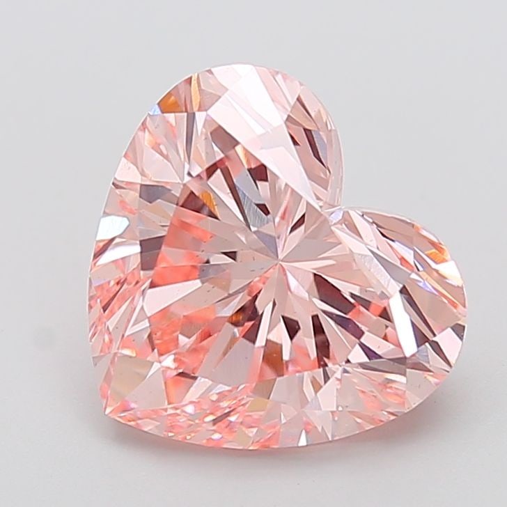 Loose Diamond - HEART 5.69ct Fancy Intense Pink VS1: Loose Diamond - HEART 5.69ct Fancy Intense Pink VS1 Source: This is a real non-mined Diamond that has been grown in a lab Shape: HEART Carats: 5.69 Color: Fancy Intense Pink Certification: IGI Video: