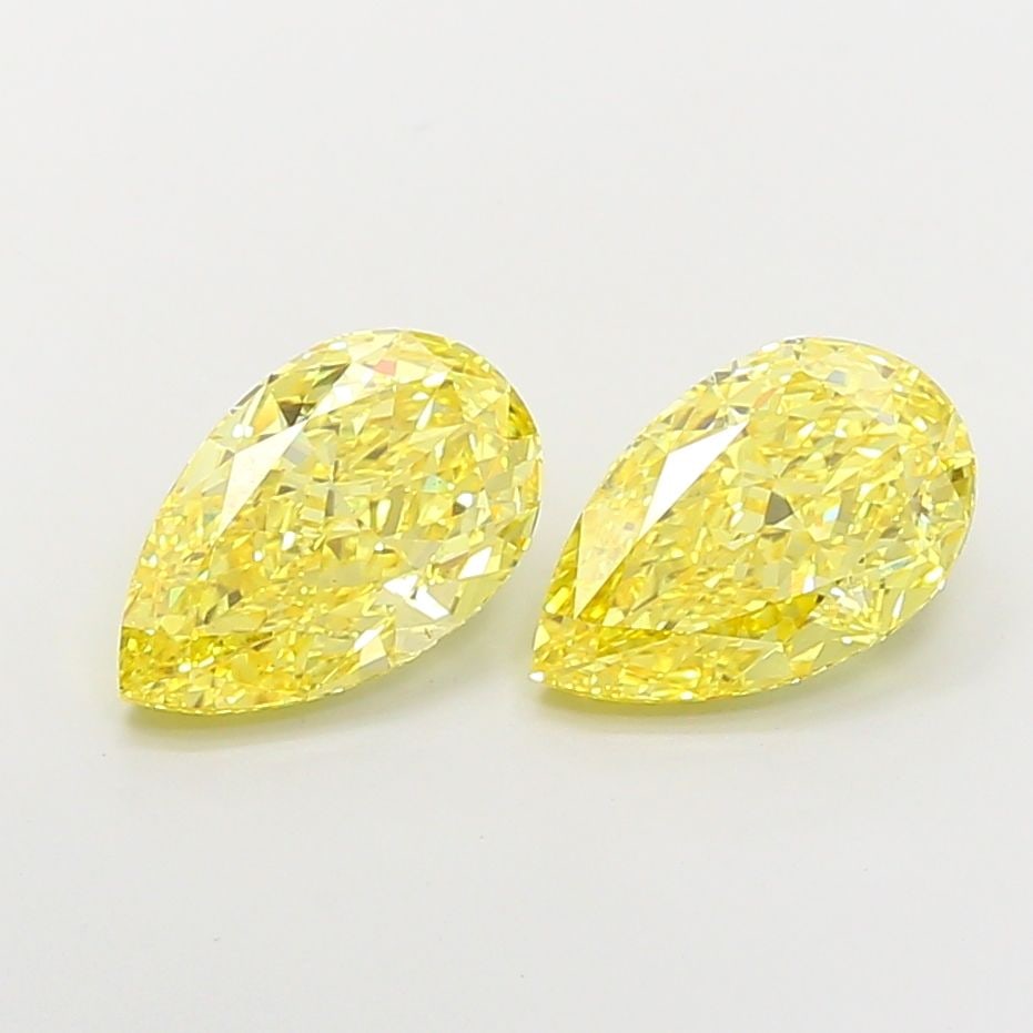 Loose Diamond - PEAR 3.15ct Fancy Vivid Yellow VS1: Loose Diamond - PEAR 3.15ct Fancy Vivid Yellow VS1 Source: This is a real non-mined Diamond that has been grown in a lab Shape: PEAR Carats: 3.15 Color: Fancy Vivid Yellow Certification: IGI Video: