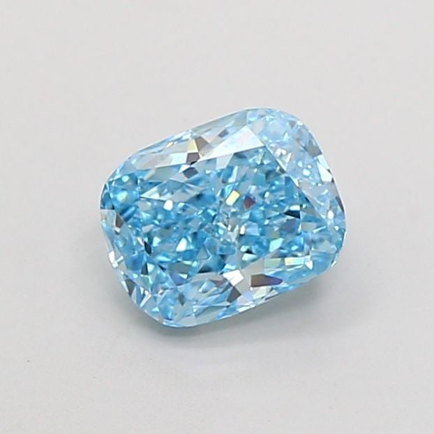 Loose Diamond - CUSHION MODIFIED 1.02ct Fancy Vivid Blue VS1: Loose Diamond - CUSHION MODIFIED 1.02ct Fancy Vivid Blue VS1 Source: This is a real non-mined Diamond that has been grown in a lab Shape: CUSHION MODIFIED Carats: 1.02 Color: Fancy Vivid Blue Certific